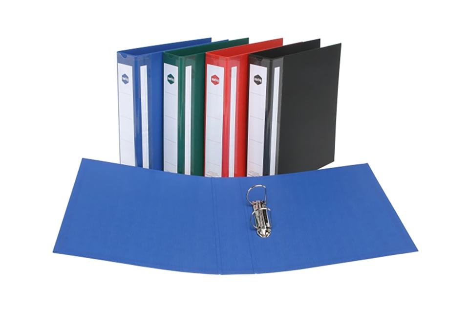 binder a4 2d ring pvc 25mm blue