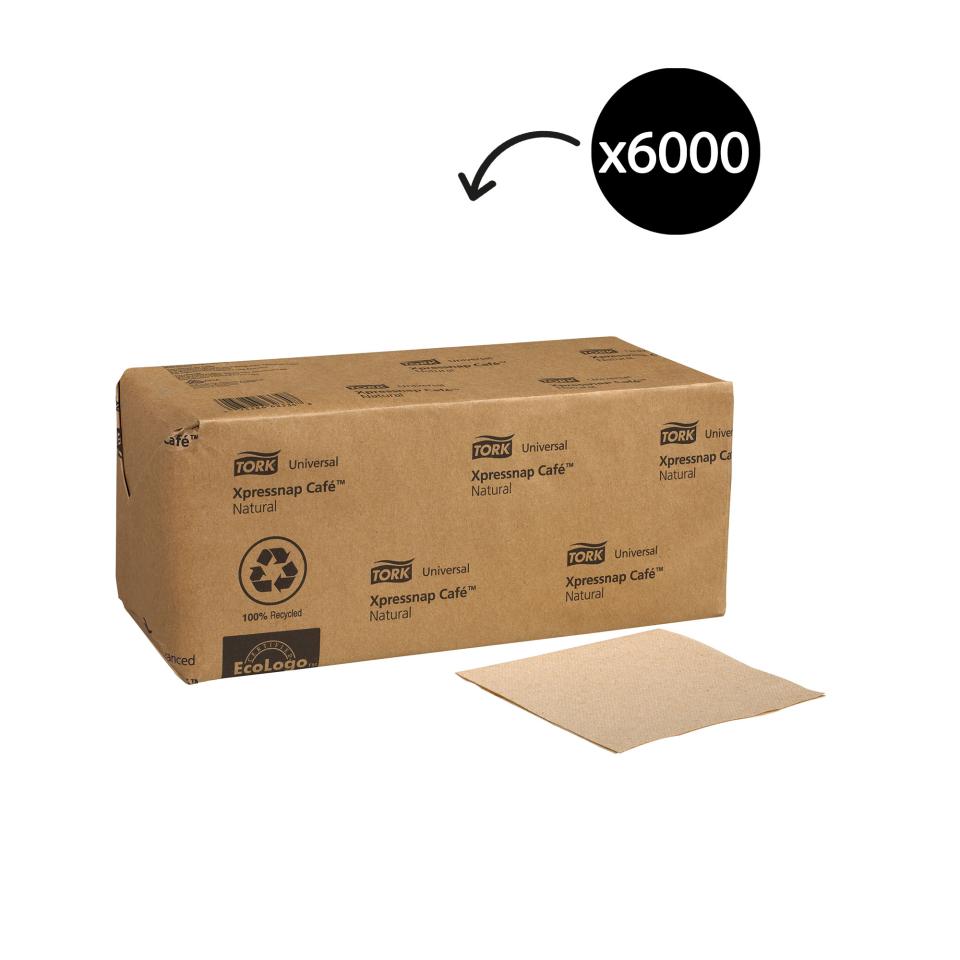 Tork Xpressnap Cafe Universal Napkin For N10 Natural Carton 6000