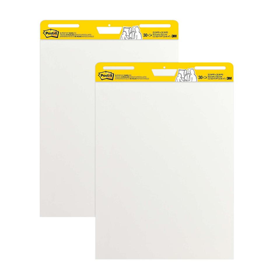 Post-It Super Sticky Easel Pad White 635 x 762mm Pack 2