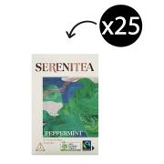 SereniTEA Organic & Fairtrade Perppermint Pyramid Tea Bags Pack 25