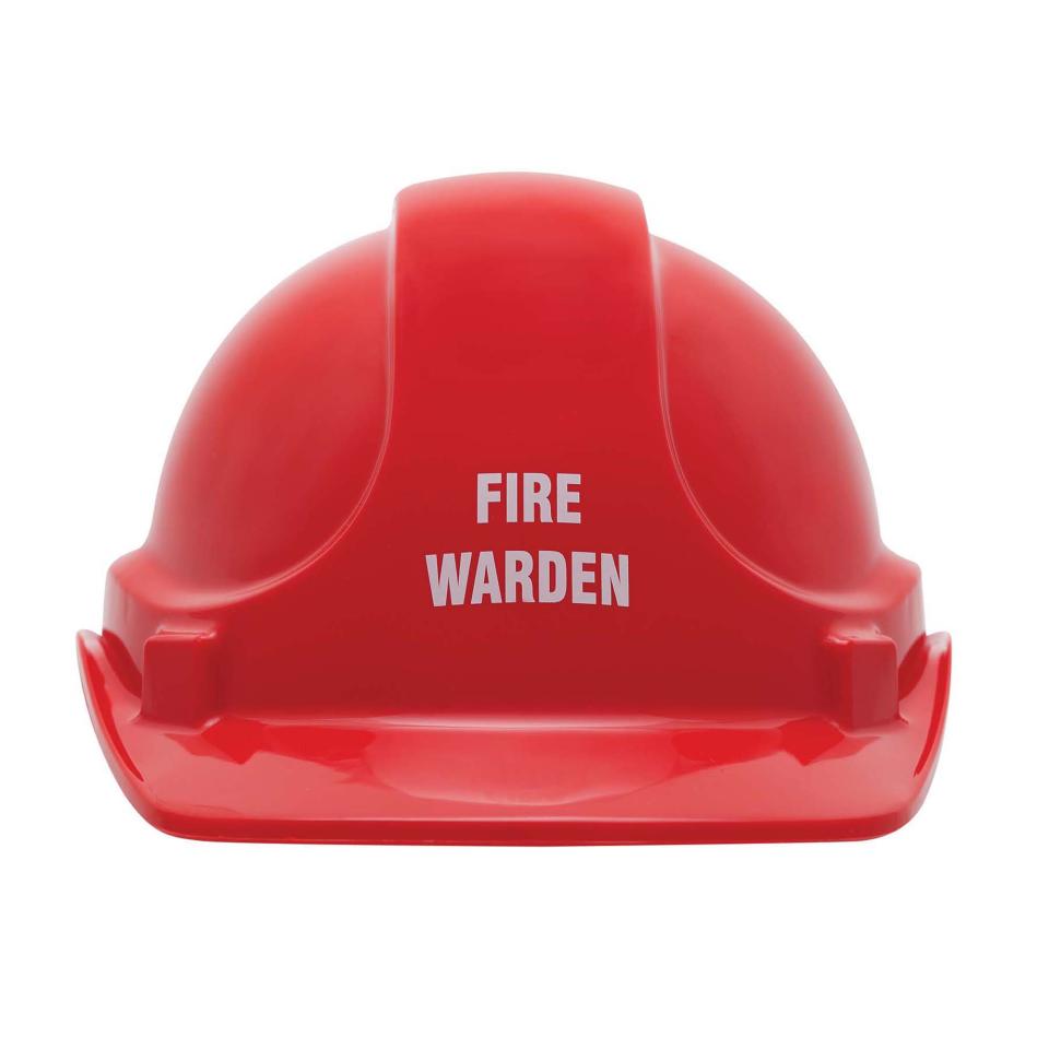 3M Ta560 Safety Helmet Fire Warden Red