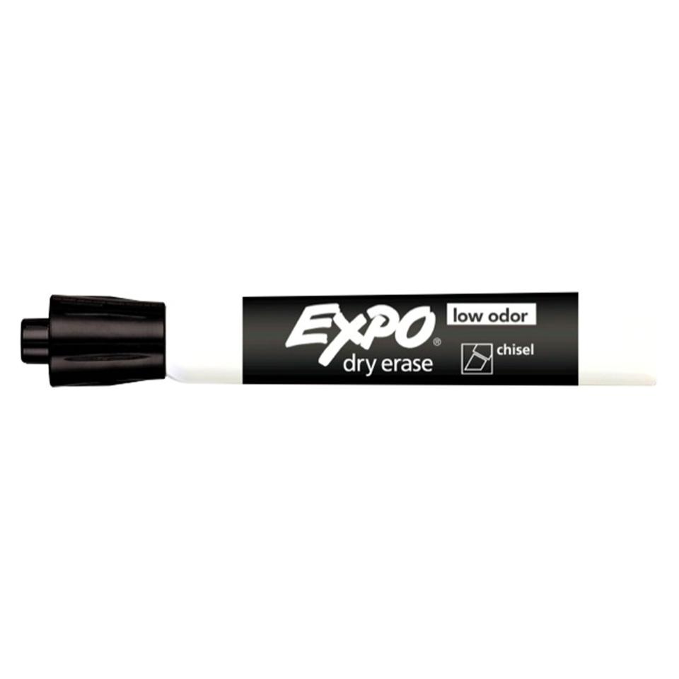 Expo Black Dry Erase Whiteboard Marker Chisel Tip