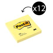 Post-it Notes 76 x 76mm Canary Yellow Pack 12