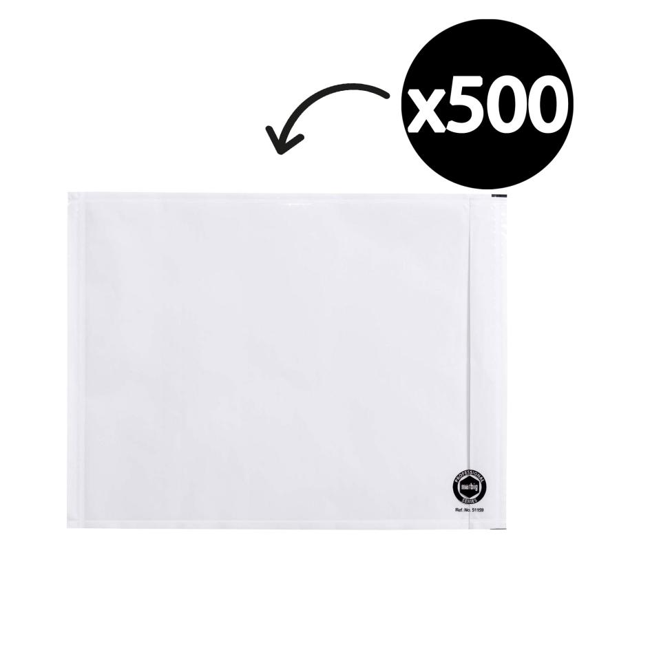 Marbig Professional Plain Self Adhesive Envelope White 235mm X 175mm Box 500 Image