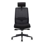 Dal Jirra High Back Task Chair with Lumbar Headrest Seat Slide Fabric