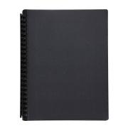 Winc Display Book Refillable Insert Cover A4 20 Pocket Black