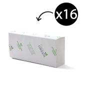 Caprice 1516gr Green Interleaved Hand Towel 24X24cm 150 Sheets Carton 16 Packs