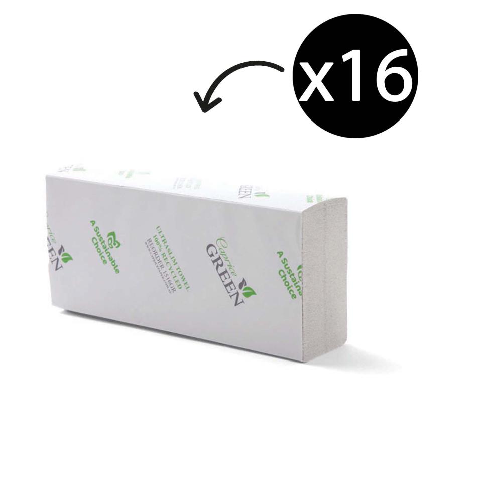 Caprice 1516gr Green Interleaved Hand Towel 150 Sheets Carton 16