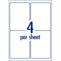 Thumbnail image of Avery Premium White Inkjet Laser Shipping Labels with AveryEco 4UP 50 Sheets 99.1 x 139mm L7169