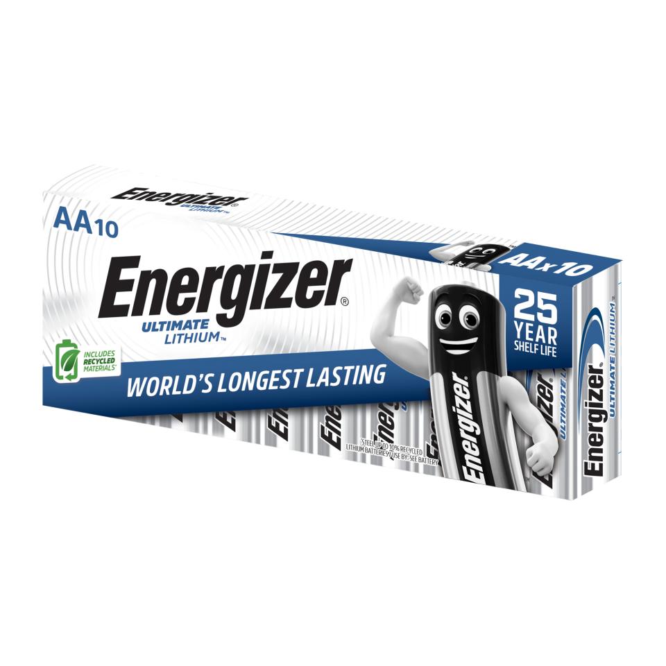 Energizer Lithium Battery AA Box 10