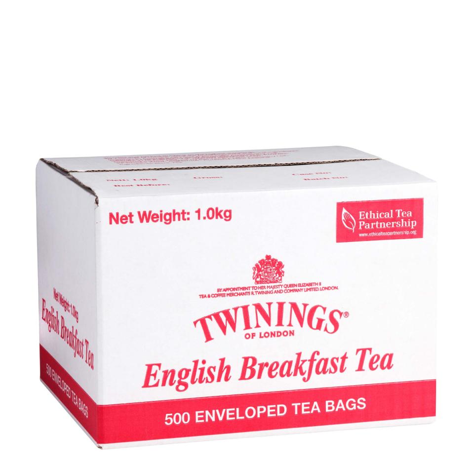 Twinings English Breakfast Enveloped Tea Bags Carton 500 Winc