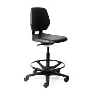 Chair Solutions LAB400 Drafter In Black Poly Shell