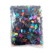 Shamrock Plastic Mosaic Pieces Small Assorted Shapes Rainbow Coloured 150g