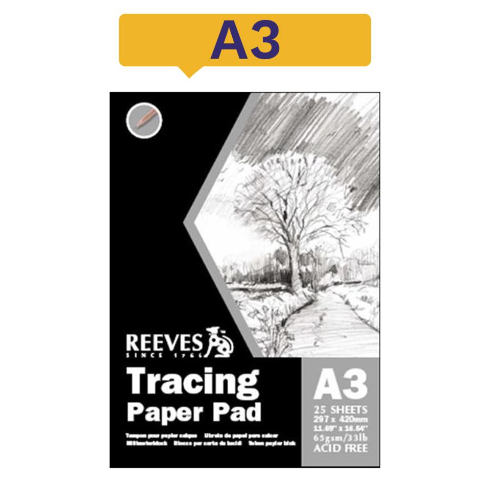 Reeves Tracing Paper A3 65gsm 50 Page/25 Sheet