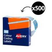 Avery Colour Coding Labels 25mm Year 26 Blue Roll 500