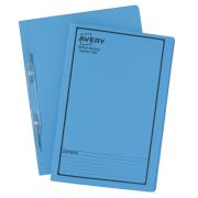 Avery Spiral Spring Action File Blue with Black Print Foolscap 355 x 241mm