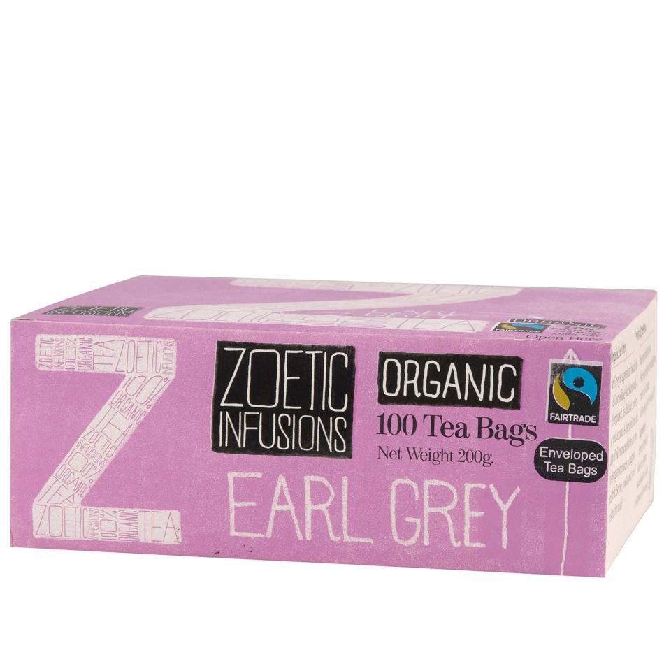 Zoetic Fairtrade Earl Grey Tea Bags Pack 100 Winc