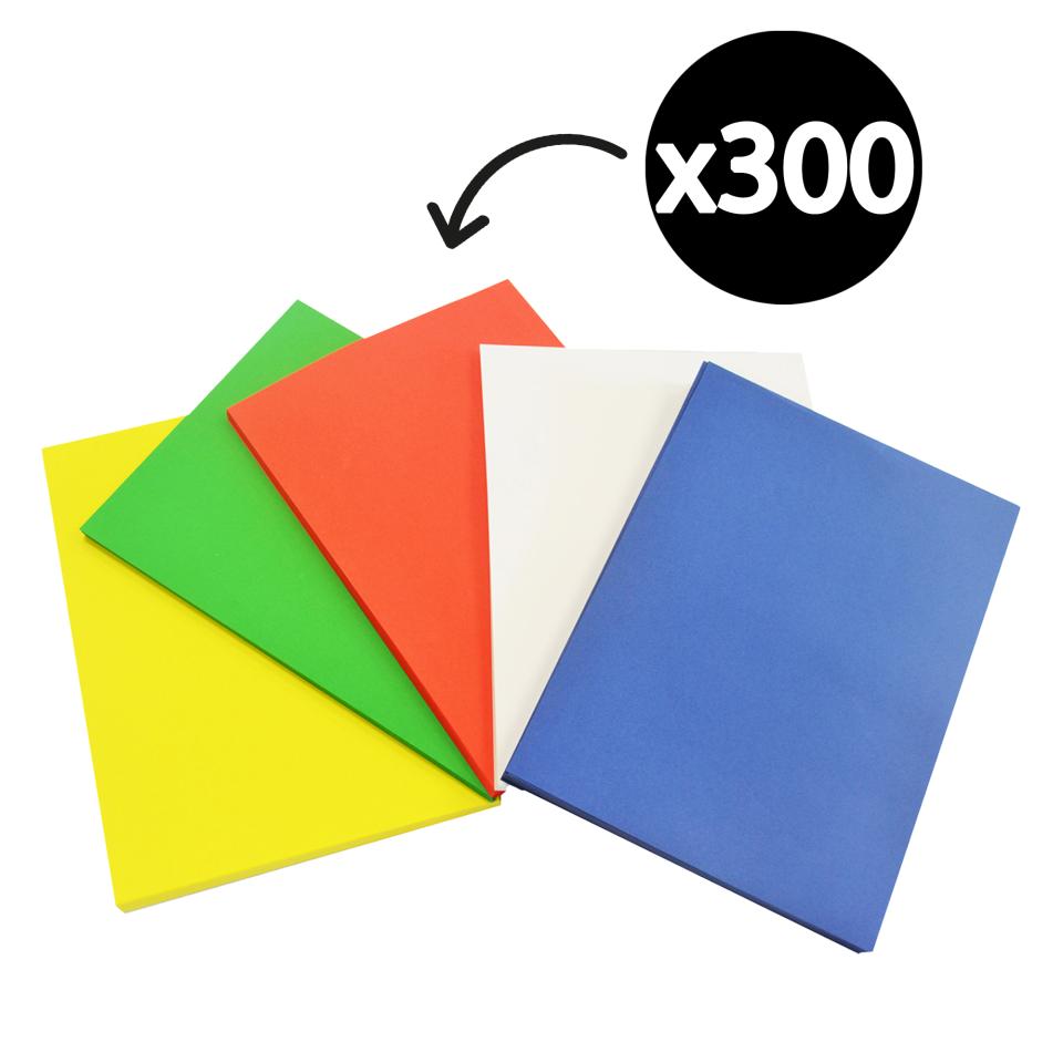 Teter Mek A4 120gsm Cover Paper 5 Assorted Colours Pack of 300