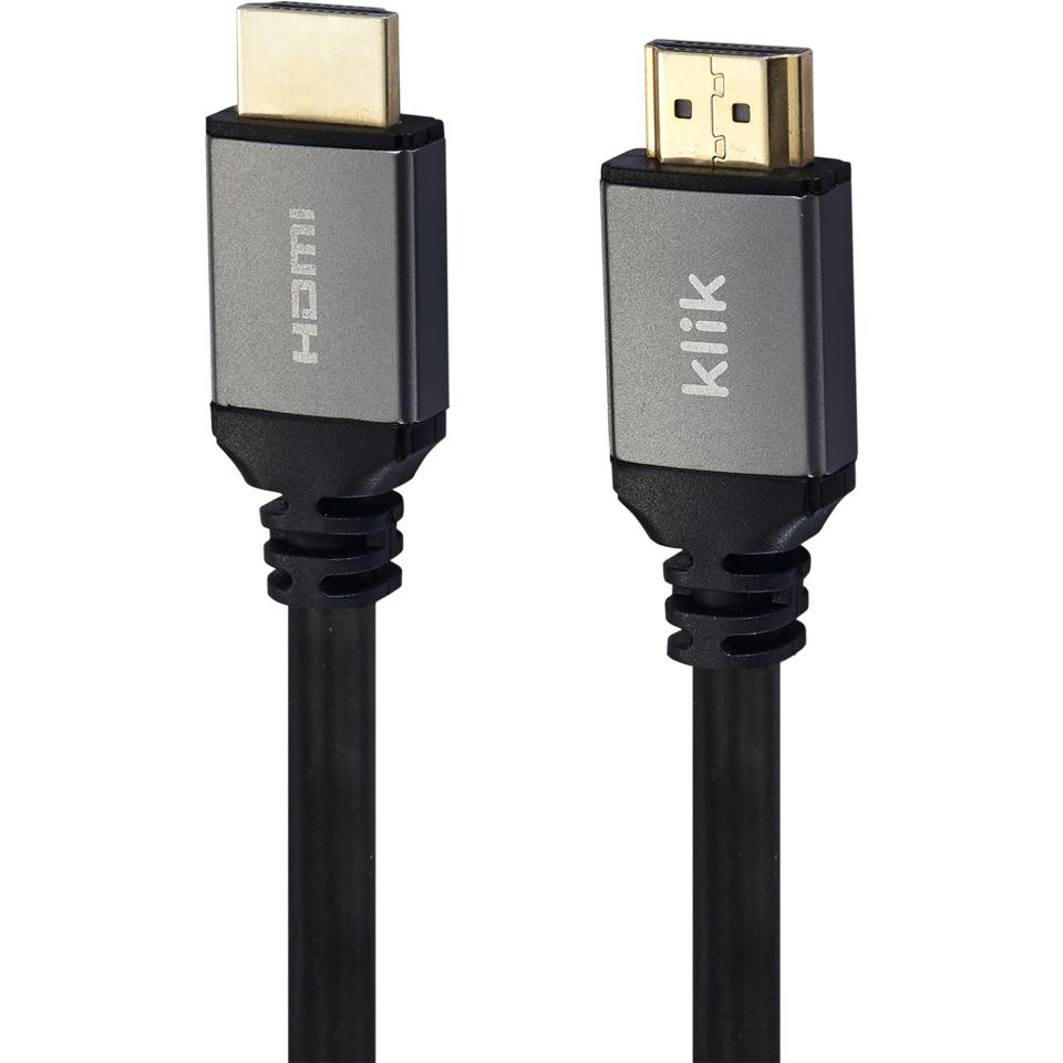 Klik 1.5m High Speed HDMI Cable With Ethernet - Male To Male