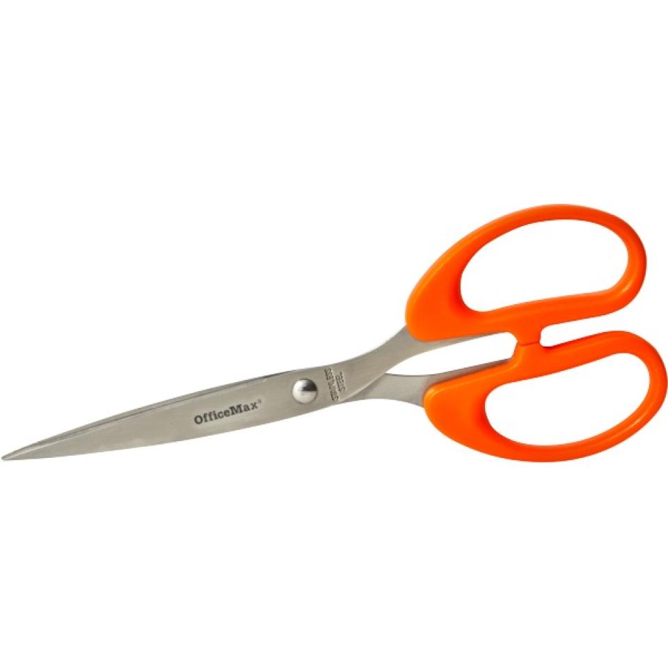 Officemax Everyday Scissors Stainless Steel 175mm Orange