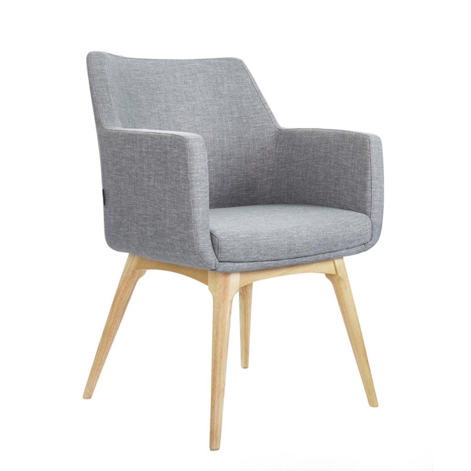 Konfurb Hady Visitor Chair 4 Leg Wooden Base Keylargo Ash