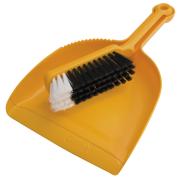 Oates B-10207-Y Dustpan And Banister Set Yellow
