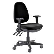 Buro Verve High Back Task Chair With Adjustable Arms Black
