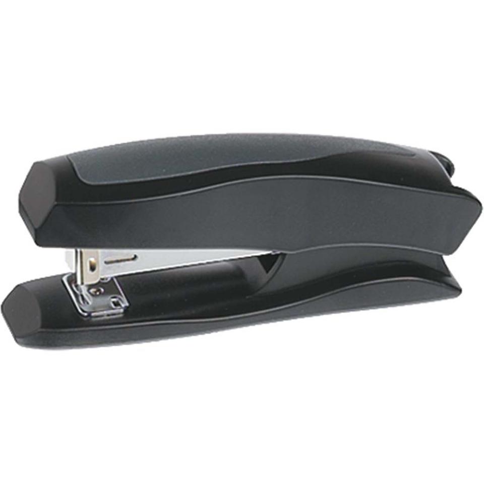 Marbig 90140S Standard Desk Stapler Half Strip Plastic Black/Grey