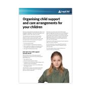Organising Child Support And Care Arrangements For Your Children Factsheet Each