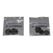 Cumberland Coin Bags $1 Of Coppers $2 Of 5 Box 1000