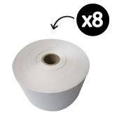 Thermal Paper Roll BPA Free 80x130x25mm Core FSC White Carton 8