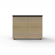 Rapidline Deluxe Infinity Swing 2 Door Cupboard Nat Oak Black Edging
