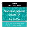 Thumbnail image of Dilmah Exceptional Fragrant Jasmine Green Tea Enveloped Pyramid Tea Bags Box 50