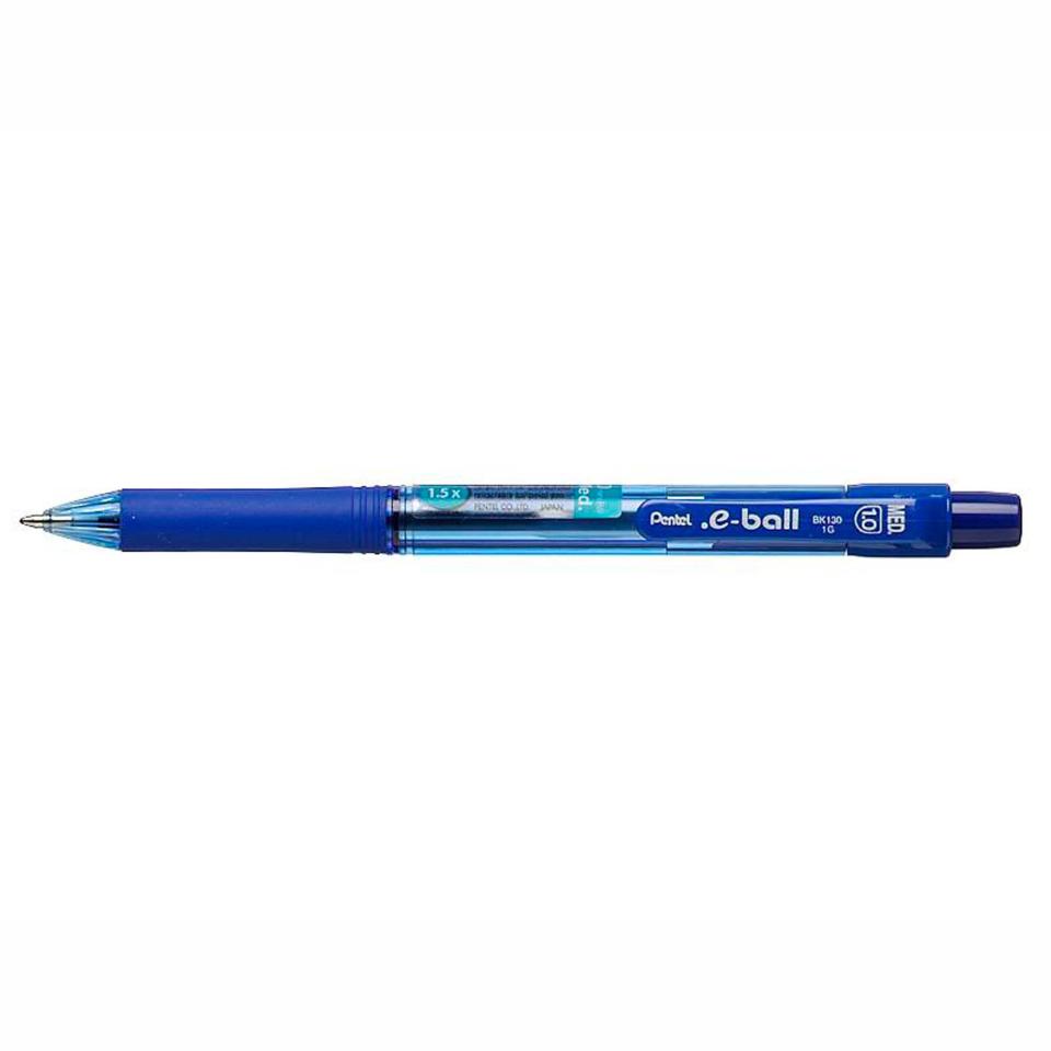 Pentel BK130-C E-Ball Retractable Ballpoint Pen Medium 1.0mm Blue Each