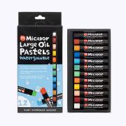 Micador Large Water Soluble Oil Pastels Pack 12