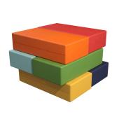 Chair Solutions Stack Foam Building Block 1200 X 300 X 150 mm Set Of 6 Bright Vinyl