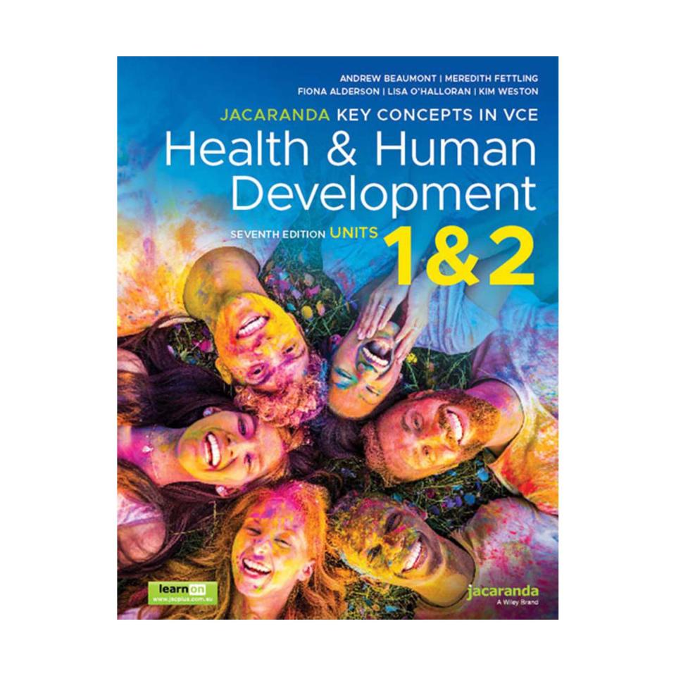 Jacaranda Key Concepts In VCE Health & Human Development Units 1 And 2 Learnon And Print 7th Edn