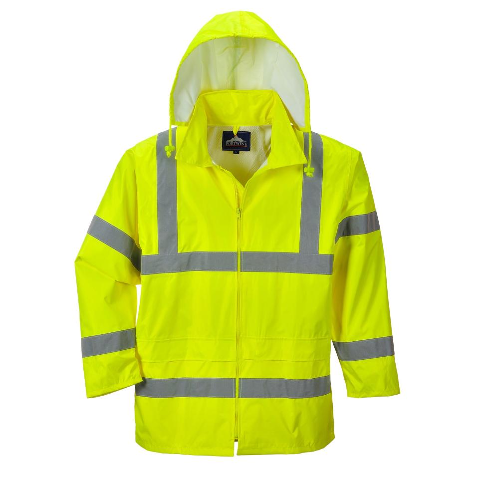 Portwest Hi-vis Rain Jacket Xxxlarge Yellow