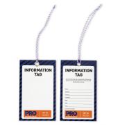 Prochoice Information Safety Tags 125mm X 75mm Blank Pkt100