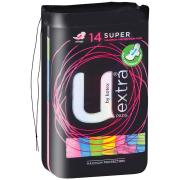 U By Kotex Ultrathin Pads Regular with Wings Pack 14 Carton Of 6