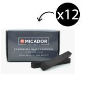 Micador Compressed Charcoal Sticks Black Box 12