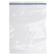 Austar Press Seal Bag Blue Stripe 100mm X 150mm 50um Carton 1000