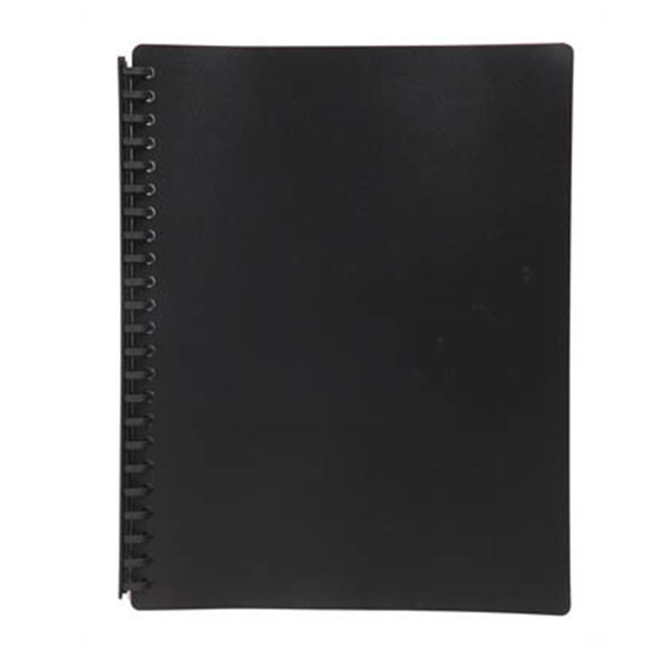 Marbig Display Book A4 Refillable 40 Pockets Black Winc