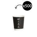 Thumbnail image of Truly Eco Double Wall Uni 90mm Coffee Cup Black 8oz Carton 500