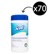 Scott 4100 Antibacterial Wipe Tub 70