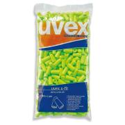 Uvex X-Fit Xf-Pb Lime Foam Uncorded Ear Plug For Dispenser Bag 200 Pairs