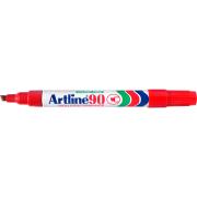 Artline 90 Permanent Marker Chisel Tip 2.0-5.0mm Red