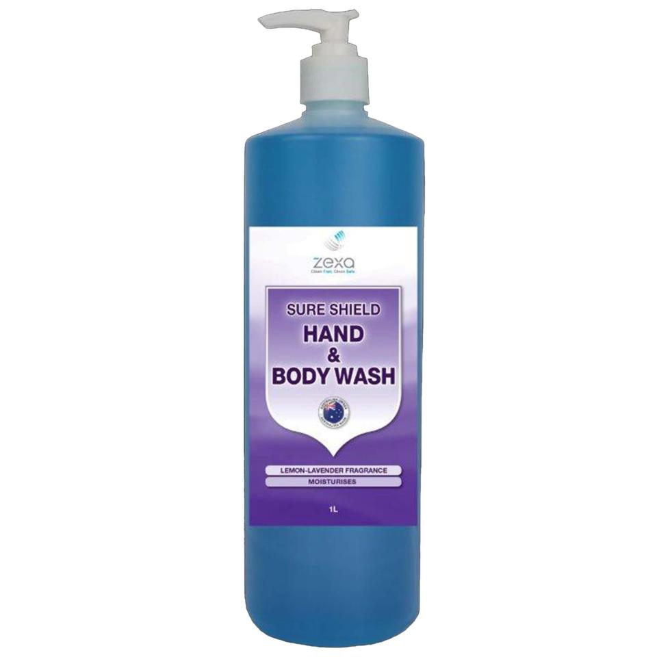 Zexa SS Hand & Body Wash Liquid Gel Lemon Lavender 1L Pump