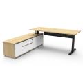 Thumbnail image of Rapidline Boost Plus Executive Height Adjustable Workstation Left Hand Configuration with Modesty Panel 1800mm(W) X 900mm(D)
