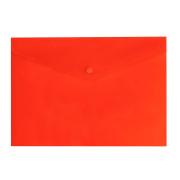 Winc Document Wallet Polypropylene Button A4 Red